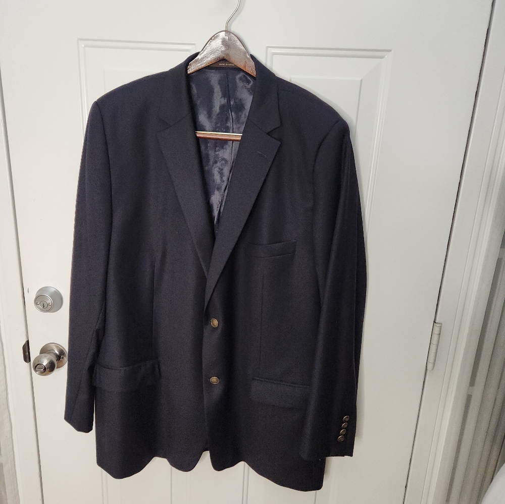 Mens Tasso Elba Wool Cashmere Blend Jacket Coat  Size‎ 48R